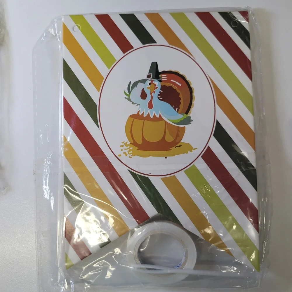 Fall Thanksgiving Decor Balloons Mixed Banner‎ Party Supplies Kit Orange Gold
